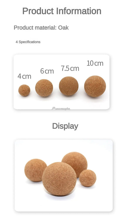 Cork Massage Ball Back Massage Foot Massager